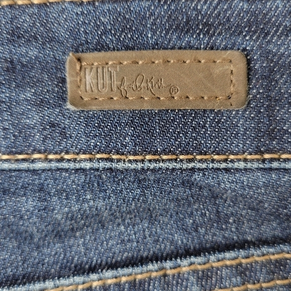 Kut from the Kloth Catherine Boyfriend Jeans Size 8 34X31 Blue Stretch - Picture 4 of 14